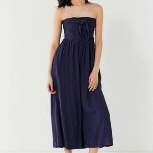Urban Outfitters Strapless Front Tie Jumpsuit